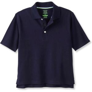 imageFrench Toast Boys Adaptive Short Sleeve Seated Interlock PoloNavy