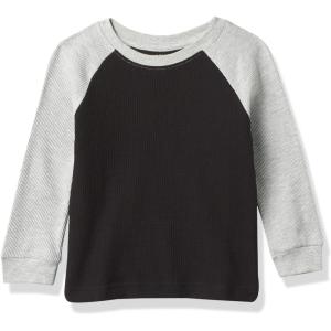 imageFrench Toast Boys Long Sleeve Solid ThermalBlack Raglan