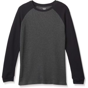 imageFrench Toast Boys Long Sleeve Solid ThermalCharcoal Raglan