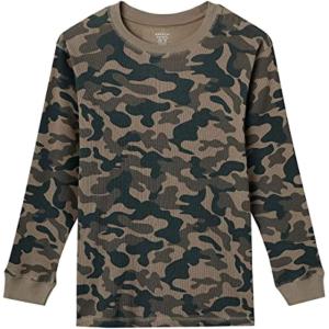imageFrench Toast Boys Long Sleeve Solid ThermalGreen Camo