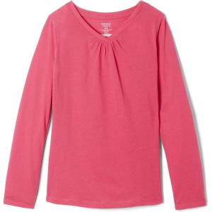 imageFrench Toast Girls Long Sleeve VNeck TeeFuchsia Burst