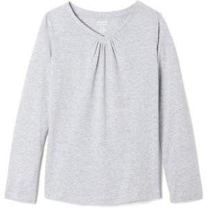 imageFrench Toast Girls Long Sleeve VNeck TeeHeather Gray