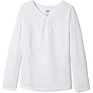 imageFrench Toast Girls Long Sleeve VNeck TeeWhite