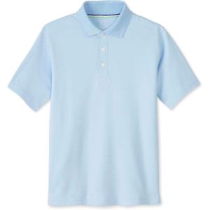 imageFrench Toast Kids Adaptive Short Sleeve Polo Shirt  Hook and Loop Placket  Flat SeamsLight Blue New