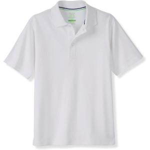 imageFrench Toast Kids Adaptive Short Sleeve Polo Shirt  Hook and Loop Placket  Flat SeamsWhite New