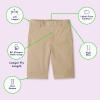 imageFrench Toast Boys Adaptive Bermuda Shorts with Hook and Loop ClosureKhaki