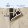 imageFrench Toast Boys Adaptive Relaxed Fit Twill Pants with Hook and Loop Closure and PullApart Leg OpeningsNavy