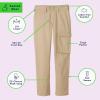 imageFrench Toast Boys Adaptive Seated Straight Fit Stretch Twill Pant with Thigh PocketNavy