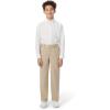 imageFrench Toast Boys Relaxed Fit Twill Pant with Adjustable Waist in Standard Slim and HuskyBurgundy Red