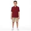 imageFrench Toast Boys Short Sleeve Pique Polo Uniform Shirt Standard ampamp HuskyBurgundy