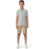 imageFrench Toast Boys Short Sleeve Pique Polo Uniform Shirt Standard ampamp HuskyHeather Gray