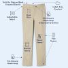 imageFrench Toast Girls Adaptive Straight Pants with Hook and Loop Closure and PullApart Leg OpeningsKhaki