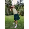 imageFrench Toast Girls Adjustable Waist PleatedFront Twotab ScooterHunter Green