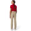 imageFrench Toast Girls Adjustable Waist Stretch Twill Straight Leg Pant Standard ampamp PlusKhaki