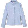 imageFrench Toast Girls Fitted WrinkleResistant Long Sleeve Oxford ShirtLight Blue