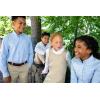 imageFrench Toast Girls Fitted WrinkleResistant Long Sleeve Oxford ShirtWhite