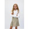 imageFrench Toast Girls Front Pleated Skirt with TabsKhaki