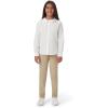 imageFrench Toast Girls Long Sleeve Woven Shirt with Peter Pan Collar Standard ampamp PlusLight Blue