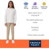 imageFrench Toast Girls Long Sleeve Woven Shirt with Peter Pan Collar Standard ampamp PlusLight Blue