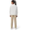 imageFrench Toast Girls Long Sleeve Woven Shirt with Peter Pan Collar Standard ampamp PlusYellow