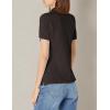 imageFrench Toast Girls Short Sleeve Picot Collar Polo School Uniform Shirt Standard and PlusBlack