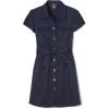 imageFrench Toast Girls Twill Safari ShirtdressNavy