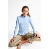 imageFrench Toast Girls Uniform Long Sleeve Polo with Picot Collar Standard ampamp PlusLight Blue