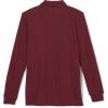 imageFrench Toast Pique Polo School Uniform Shirt with Long Sleeves for Boys and GirlsBurgundy
