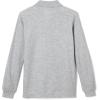 imageFrench Toast Pique Polo School Uniform Shirt with Long Sleeves for Boys and GirlsHeather Gray