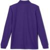 imageFrench Toast Pique Polo School Uniform Shirt with Long Sleeves for Boys and GirlsPurple