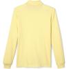 imageFrench Toast Pique Polo School Uniform Shirt with Long Sleeves for Boys and GirlsYellow