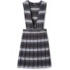 imageFrench Toast girls Vneck JumperBlue  Gold Plaid