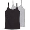 imageFrench Toast Girls 2Pack Basic Cami TopsBlackGrey