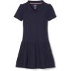 imageFrench Toast Girls One Size Ruffle Pique Polo DressNavy