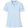 imageFrench Toast Girls Plus Size Puff Sleeve Double Button PoloLight Blue