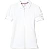 imageFrench Toast Girls Plus Size Puff Sleeve Double Button PoloWhite