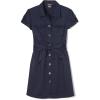 imageFrench Toast Girls Twill Safari ShirtdressNavy