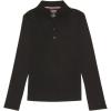 imageFrench Toast Girls Uniform Long Sleeve Polo with Picot Collar Standard ampamp PlusBlackBlack