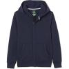 imageFrench Toast Kids Adaptive Long Sleeve Fleece Hoodie with Flat Seams and Hidden Hook and Loop ClosureNavy