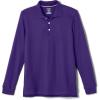 imageFrench Toast Pique Polo School Uniform Shirt with Long Sleeves for Boys and GirlsPurple