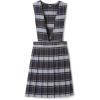imageFrench Toast girls Vneck JumperBlue  Gold Plaid