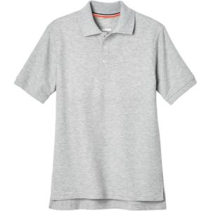 imageFrench Toast Boys Short Sleeve Pique Polo Uniform Shirt Standard ampamp HuskyHeather Gray