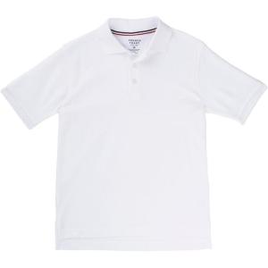 imageFrench Toast Boys Short Sleeve Pique Polo Uniform Shirt Standard ampamp HuskyWhiteblue