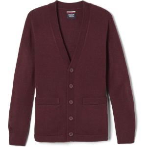 imageFrench Toast Boys VNeck AntiPill CardiganBurgundy