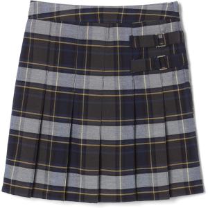 imageFrench Toast Girls Adjustable Waist PleatedFront Twotab ScooterBlue  Gold Plaid