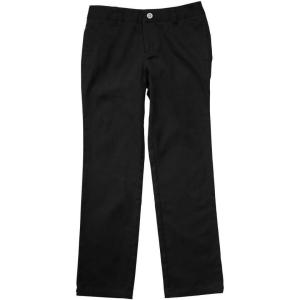 imageFrench Toast Girls Adjustable Waist Stretch Twill Straight Leg Pant Standard ampamp PlusBlack