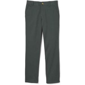 imageFrench Toast Girls Adjustable Waist Stretch Twill Straight Leg Pant Standard ampamp PlusGreen