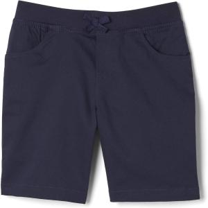 imageFrench Toast Girls Big PullOn Cotton Twill Shorts with PocketsNavy