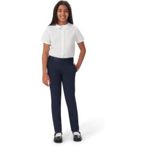 imageFrench Toast Girls Little Slim Fit Stretch Twill PantNavy
