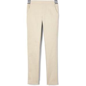 imageFrench Toast Girls Pull On Skinny Fit Stretch Pants with Elastic Waist and Pockets School Uniform for KidsKhaki